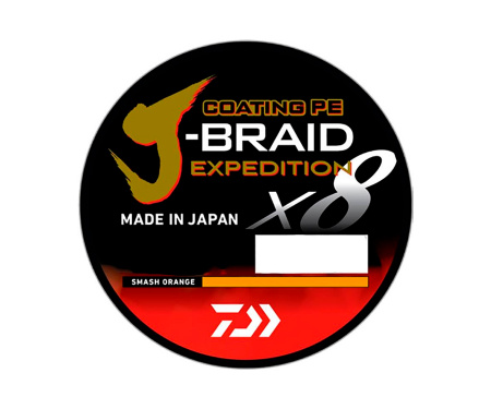  Daiwa J-Braid Expedition X8E 150 0.10 Smash Orange (182774) 12550-010