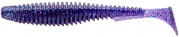  FishUP U-Shad 4" #060 - Dark Violet/Peacock & Silver (8/) (176476) 1864.00.54