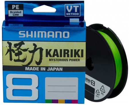  Shimano Kairiki 8 PE (Mantis Green) 150m 0.16mm 10.3kg (118282) 2266.96.92