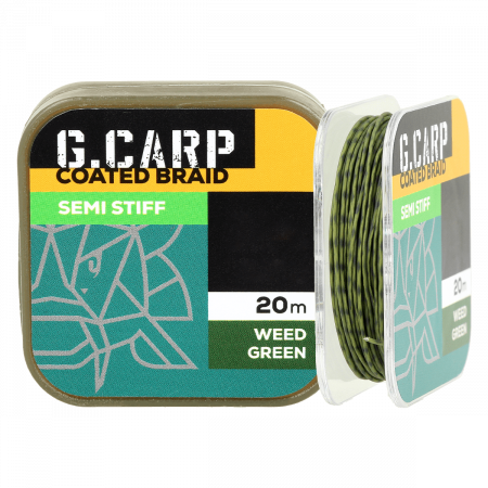     GC G.Carp Coated Braid Semi Stiff 20 15lb Weed Green (177998) 4165220