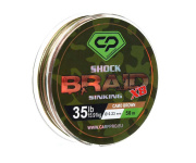 - Carp Pro Diamond Shock Braid PE X8 35lb 50 0.23 Camo Brown (179066) CP1635-8-50