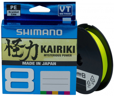  Shimano Kairiki 8 PE (Yellow) 150m 0.16mm 10.3kg (116724) 2266.97.02