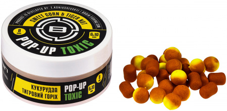  Brain Toxic Pop-Up Sweet Corn & Tiger Nut ( +  ) 10mm + 8x12mm 34g (183522) 1858.22.03