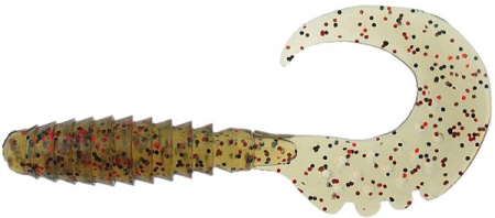  FishUP Fancy Grub 2" #045 - Green Pumpkin/Red & Black (10/) (176386) 1864.01.19