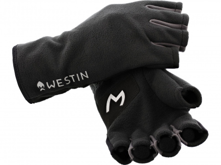  Westin HLF Fleece Gloves Carbon Black XL (185337) A222-657-XL