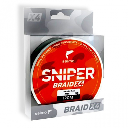   Salmo SNIPER BRAID X4 ARMY GREEN  120/0,203 (./ *10) (90120) 4926-020