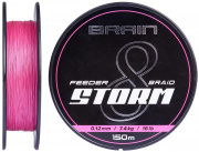  Brain Storm 8X (pink) 150m 0.08mm 11lb/4.8kg (164909) 1858.51.87