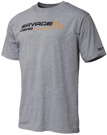  Savage Gear Signature Logo T-Shirt XXL Grey melange (171072) 1854.44.35