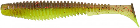  FishUP U-Shad 4" #203 - Green Pumpkin/Flo Chartreuse (8/) (176479) 1864.11.20