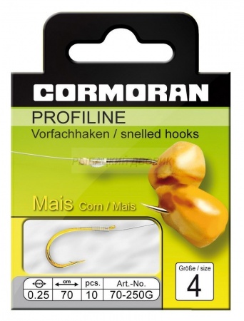    PROFILINE Gold Corn Hook 4 0,25mm Cormoran (53440) 70-250G025-4