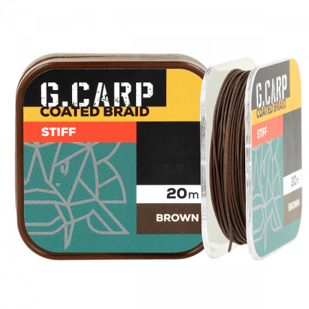     GC G.Carp Coated Braid Stiff 20 35lb Brown (171849) 4165237