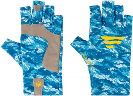  Favorite Solar Fishing Gloves 5 Cut S/M :white/blue (185497) 1693.07.71