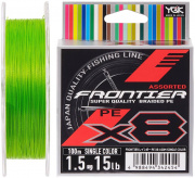  YGK Frontier X8 Assorted Single Color 100m #3.0/0.275mm 30lb/13.5kg (135154) 5545.03.40