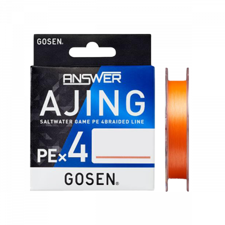  Gosen Answer Ajing PE X4 150m #0.2 5lb Orange NEW (186838) 4173000