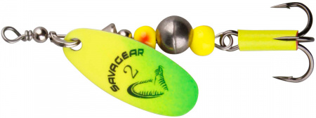  Savage Gear Caviar Spinner #2 6.0g 07-Fluo Yellow / Chartreuse (132578) 1854.07.79