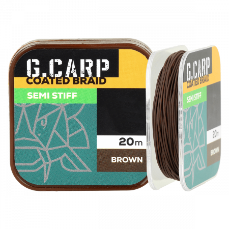     GC G.Carp Coated Braid Semi Stiff 20 35lb Brown (171841) 4165217