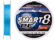  Favorite Smart PE 8x 150 (sky blue) #1.5/0.202mm 17lb/11.4kg (83835) 1693.10.75