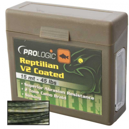   Prologic Reptilian V2 15m 35lb Coated Camo Sinking (60016) 1846.01.83