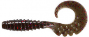  FishUP Fancy Grub 2.5" #050 - GreenPumpkinBrown/Red&Purple (10/) (180641) 1864.01.25