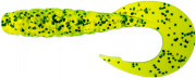  FishUP Mighty Grub 4.5" #026 - Flo Chartreuse/Green (4/) (176395) 1864.04.35