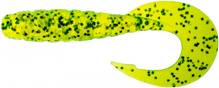  FishUP Mighty Grub 4.5" #026 - Flo Chartreuse/Green (4/) (176395) 1864.04.35