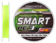  Favorite Smart PE 3x 150 (fl.yellow) #0.8/0.153mm 15lb/6.8kg (93248) 1693.10.57