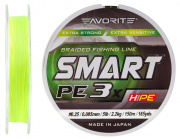  Favorite Smart PE 3x 150 (fl.yellow) #0.25/0.085mm 5lb/2.2kg (93243) 1693.10.52