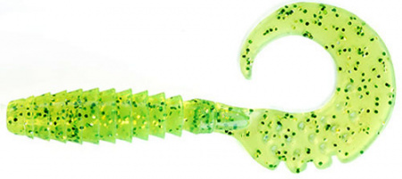  FishUP Fancy Grub 2.5" #026 - Flo Chartreuse/Green (10/) (176377) 1864.01.22