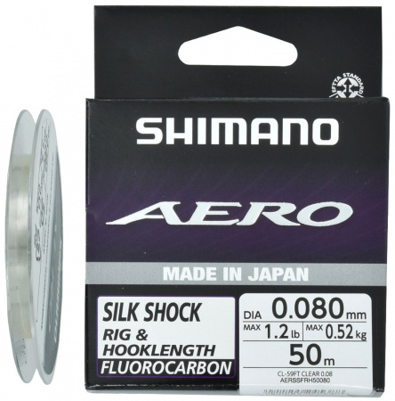  Shimano Aero Silk Shock Fluoro Rig/Hooklength 50m 0.132mm 1.72kg (147006) 2266.58.60