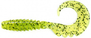  FishUP Fancy Grub 2.5" #055 - Chartreuse/Black (10/) (180642) 1862.00.65